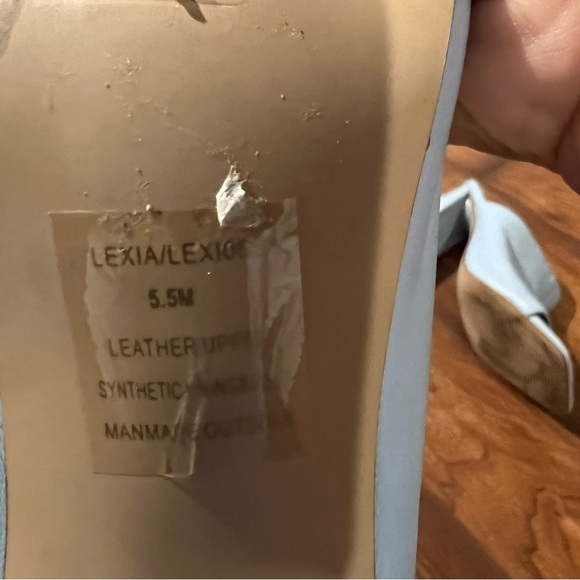 Steve Madden Tule Block Heel Sandal in Lt Blue Lexia SZ 5.5 - Picture 13 of 13